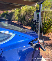 EV Free Charging.  Teslas need the adapter included through 2021 Models