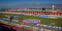 I moved higher, over the fence for an overall shot of the Fontana AAA Speedway.
