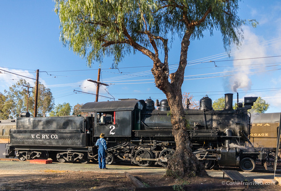 Steam-VC 2  Ventura County Number 2, commonly referred to as VC2 is a steam locomotive built in 1922.  The Ventura County Railway No. 2 is the Museum’s operating steam engine. During special events th