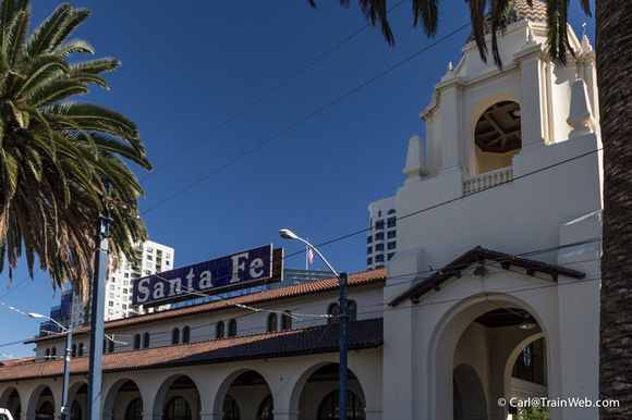 Historic Santa Fe Station in San Diego.