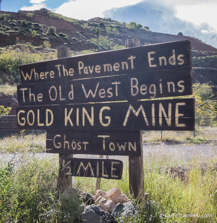 One mile north of Jerome is the Gold King Mine - a truck junkyard.