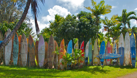 Kaohu Farms Surfboard Fence