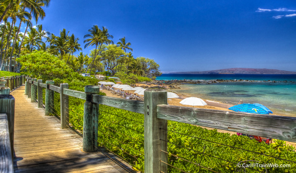 Wailea Beach Path in front of the Andaz Hotel