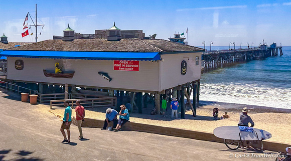 Restaurants on San Clemete Pier.