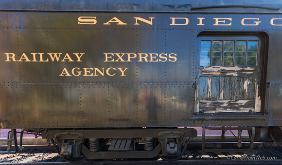 I wanted just the paint-pealing door, but though I should include "Railway Express Agency" for old time sake.