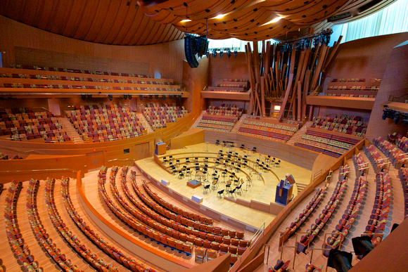 Concert Hall set up for orchestra