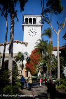 Santa Barbara Courthouse Clock tower and view area above.