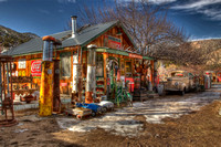 Gas Pump Museum, Embudo, New Mexico in January
